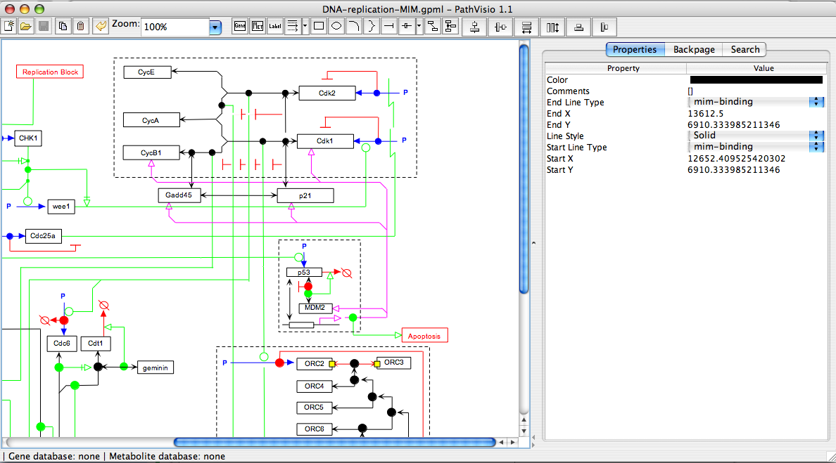 Image of the PathVisio drawing tool main page